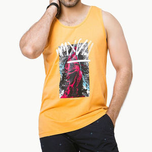 Best Quality Sporty Men's Tank Top Summer <b>Vest</b> <b>Bodybuilding</b> Fitness Custom Logo 100% Cotton Breathable Wholesale OEM - Product Image 1