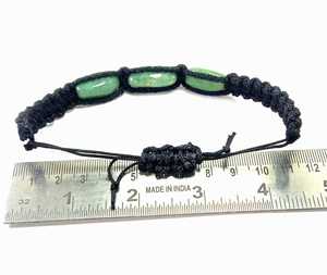 Bracelet Indian Green Aventurine Crystal Thread Bracelet Natural Gemstone Fashion Jewelry Men and Women Gift Energy Meditation - Product Image 3