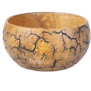 Cuencos para servir ensaladas artesanales indias elegantes de alta calidad, madera maciza Mongo con acabado brillante y técnica pulida para fiestas - Product Image 6