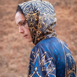 NOUVEAU PULLOVER À CAPUCHE EN COTON POLYESTER AVEC POCHE KANGOUROU ET CAPUCHE À CORDON DE COULEUR - Product Image 2