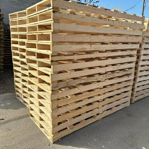 พาเลทไม้สนสองหน้าสำหรับเก็บไซต์ก่อสร้างพาเลทเหล็ก - Product Image 1