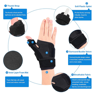 Soporte de Pulgar al por Mayor, Férula para Muñeca y Pulgar Derecho e Izquierdo, para Fracturas, Alivio del Dolor de Artritis y Esguinces de Pulgar - Product Image 3