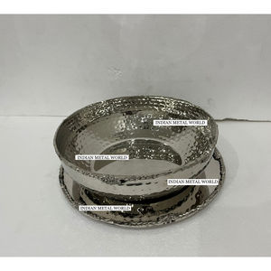 Deluxe Quality Silver Polished <b>Metal</b> <b>Bowl</b> Handmade Modern Decorative Chocolate <b>Bowl</b> Dessert Dish Handcrafted Chocolate <b>Bowl</b> - Product Image 2