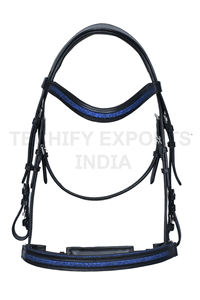 Brida snaffle de cuero de alta calidad más vendida con decoración de cristal Equipo para caballos con precio económico - Product Image 2
