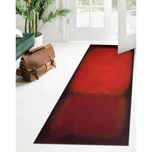 Tapis imprimé abstrait : moderne, artistique, minimaliste, personnalisé, décoratif, tapis en chenille - Product Image 5
