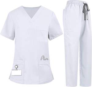 Vêtements d'infirmière confortables pour femmes en gros, jupes et chemises de travail, doux et extensibles, 100% coton toile, détection d'aiguilles à l'hôpital - Product Image 6