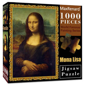 Customizable 1000-Piece <b>Jigsaw</b> Puzzle <b>3D</b> Tableau Ancien La Joconde Made of Cardboard Paper for Learning Free Sample Puzzle - Product Image 1