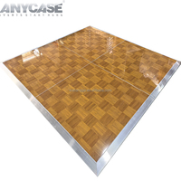 Planche de danse à claquettes de 4x4 pieds et plancher Marley en bois détachable
