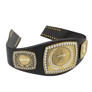 Cinturones de Campeonato Mundial de Boxeo Personalizados Unisex de Flyingkick Enterprises, en Latón/Zinc/Oro de 24k/Cuero/Acero Inoxidable - Product Image 2