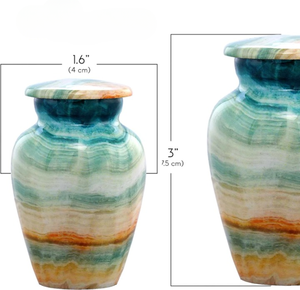 Urnes de conception la plus tendance pour les cendres humaines Nouveau design d'urnes de crémation en métal faites à la main pour le prix de gros - Product Image 5