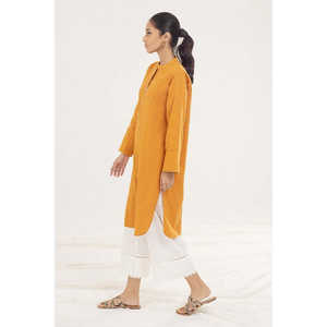 Camiseta de Mujer Tejida Teñida Danedar, 100% Acrílico, Manga Asimétrica Convencional, Uso Diario WGK-DRW-DY-3300 - Product Image 1