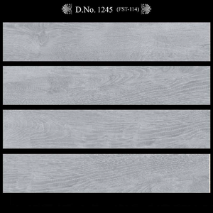 Azulejos de cerámica de madera brillante de 200x1200mm de diseño moderno, azulejos de suelo y pared ignífugos impermeables, embalaje de techos artísticos - Product Image 3