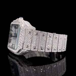 Reloj de Moissanita con Números Romanos de Fabricación India, 41 mm, para Hombre y Mujer, Disponible a un Precio Competitivo desde India - Product Image 2