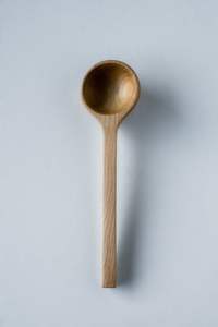 Ensemble de 2 cuillères à servir et à cuisiner en bois brun pour la cuisine ou les fêtes, ustensiles en bois, articles de cuisine, cuillère en bois d'Inde - Product Image 6