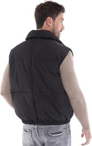 Venta Directa de Fábrica, Chaleco Acolchado Personalizado de Alta Calidad, Transpirable, con Cierre, para Hombre, Invierno, Casual, 100% Poliéster - Product Image 3