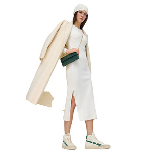 Vestido midi con cuello asimétrico - Product Image 2