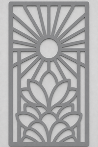Decorative Modern CNC Cut PVC Privacy Screen Room Divider Panel Quiet Arch Outdoor/Indoor 600 X 1000 mm Made in Germany - Product Image 4