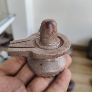 Narmadeshwar shivling jaladhari shiva lingum หินขัดแบบดั้งเดิมล้างทำความสะอาดได้ทำด้วยมือ - Product Image 2