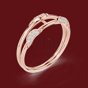 14K <b>Initial</b> <b>ring</b> in English <b>with</b> diamond accent - Product Image 1