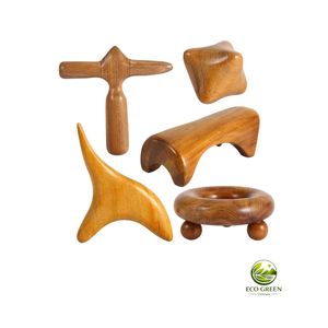 Peigne de massage capillaire en bois naturel fait main, à dents larges, outil Gua Sha pour la circulation du cuir chevelu et le soulagement du stress (vente en gros) - Product Image 3