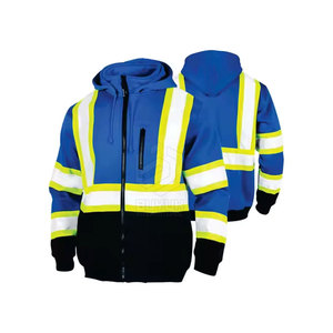 Sweat à capuche de sécurité respirant et imperméable de haute qualité à prix abordable, en coton durable, haute visibilité, pour la vente en ligne - Product Image 1