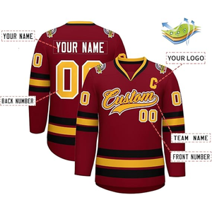 Camisetas de Hockey sobre Hielo Personalizadas de Fábrica para Práctica, Impresión por Sublimación, Transpirables, 100% Poliéster, Logotipo Personalizado, Fabricadas por NAMISSM - Product Image 3