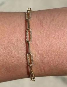 Hot Selling Unique Design Women's Tennis <b>Bracelet</b> 944 Silver Moissanite Diamond 10K 14K <b>Gold</b> Fine Jewelry <b>Bracelet</b> - Product Image 1