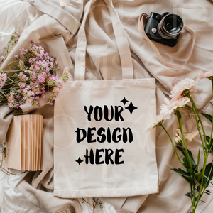 กระเป๋าผ้าฝ้ายธรรมดาพกพาทนทานและอเนกประสงค์สำหรับใช้ในชีวิตประจำวันช้อปปิ้งและบรรจุภัณฑ์ที่เป็นมิตรกับสิ่งแวดล้อม - Product Image 1