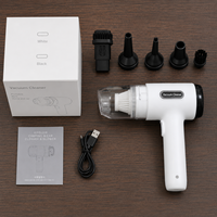 Aspirateur humide et sec Baseus pour voitures 12V, puissant, petit, mini, rechargeable, portable, aspirateur souffleur 4 en 1