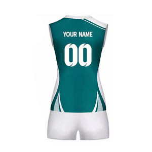 Uniforme de voleibol de manga corta unisex de alta calidad, conjunto de diseño profesional para adultos, precio al por mayor, impresión por sublimación - Product Image 4