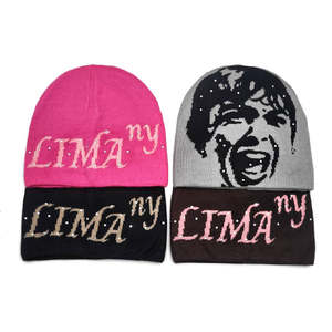 Venta al por mayor de fábrica Unisex adultos Otoño Invierno cálido tejido puño Beanie impermeable 3D bordado Puff Y2K estilo logotipo personalizado - Product Image 2