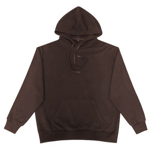 100% coton hommes pulls à capuche sweats couleur noire 350GSM adulte tendance à capuche pour tenue décontractée - Product Image 2