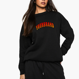 Sudadera con Capucha de Algodón 100% Pesado de 480 g/m², Color Negro Sólido, Anti-Pilling, Anti-Arrugas, Estilo Urbano, Bordado 3D, OEM/ODM - Product Image 4