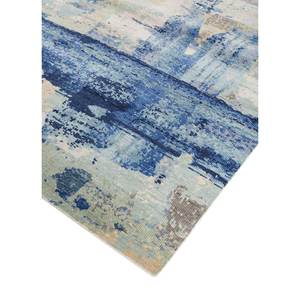 Tapis en laine noué à la main de style classique bleu Uvenuti Lca-7022 9x12 à motif abstrait pour la décoration de la maison, du salon et l'utilisation en voiture - Product Image 2
