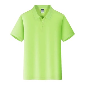 Polos para hombre, camiseta POLO informal de secado rápido, camiseta transpirable de manga corta con cuello estampado personalizado, traje de trabajo bordado - Product Image 6
