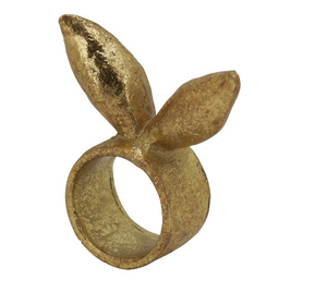 Servilletero de latón de diseñador Diseño de nudo chapado en oro Anillo de servilleta al por mayor hecho a mano Precio bajo Decorativo - Product Image 3