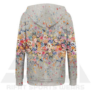 Sweat à capuche en molleton pour femme de qualité supérieure, respirant, imprimé intégral, toucher doux, tendance, mode d'hiver - Product Image 3