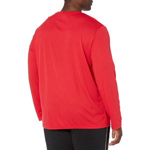 T-shirt décontracté pour homme de haute qualité, col rond, manches longues, motif uni, logo personnalisé imprimé numériquement - Product Image 2