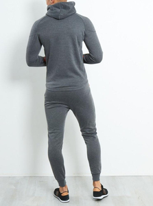 Wholesale Unisex Casual Winter Track Suits 100% <b>Polyester</b> Custom Printed <b>Jogger</b> Sweatpants Hoodie Set Including Trasuit Men's XL - Product Image 4