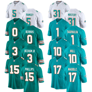 Camisetas de Fútbol Americano Personalizadas para Hombre, Estilo Miami, con Logos Bordados, Uniformes Deportivos Juveniles, Ropa Deportiva Corta para Verano - Product Image 1