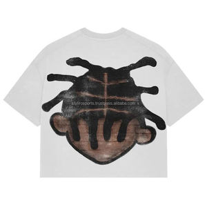 เสื้อยืดโอเวอร์ไซส์ทรงบ็อกซี่ผ้าฝ้ายสำหรับผู้ชาย สไตล์สตรีทแวร์ฤดูร้อน พิมพ์ลายดิจิทัล 100% ผ้าฝ้าย ระบายอากาศ แห้งเร็ว แขนสั้น - Product Image 4