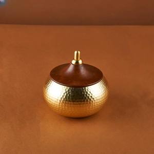 Bol de Date Arabe Moderne Khajoor Pots Moyen-Orient Design Métal Marteau Jetable Travail pour la Maison Servir Meilleure Qualité Blanc Royals - Product Image 4