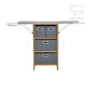 <span class=keywords><strong>Centro</strong></span> de <span class=keywords><strong>tabla</strong></span> de <span class=keywords><strong>planchar</strong></span> de bambú con tira blanca y negra Estante de <span class=keywords><strong>tabla</strong></span> de <span class=keywords><strong>planchar</strong></span> de diseño práctico - Product Image 2