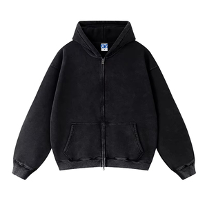 เสื้อฮู้ดดี้ผ้าวูลวินเทจแบบสั่งทำพิเศษ ปักลาย สำหรับผู้ชาย ผ้าฟลีซหนานุ่ม ใส่ได้ในฤดูหนาว ทรงปกติ ผ้าฝ้าย 100% - Product Image 4