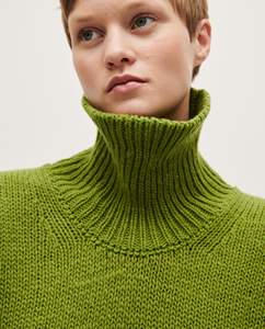 Custom High Quality 100% Cotton Crew Neck Bohemian <b>Cardigan</b> Sweater <b>Crocheted</b> Jacquard Front Buttons Women's Winter Regular - Product Image 3