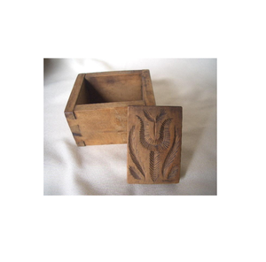 Boîte à beurre en bois de style créatif Design personnalisé Plat avec pièce au design unique de qualité supérieure forme carrée avec couvercle - Product Image 5