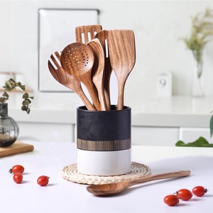 Herramienta de cocina, la mejor elección, utensilios de madera, espátula de calidad premium para comidas, espátulas de madera - Product Image 6