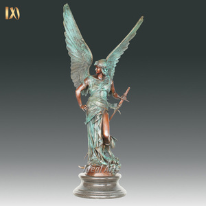 Exquisito bronce Cupido <span class=keywords><strong>Eros</strong></span> bebé Cupido estatua hecha a mano Ángel querubín <span class=keywords><strong>escultura</strong></span> Vintage decoración del hogar para jardín interior regalo - Product Image 3