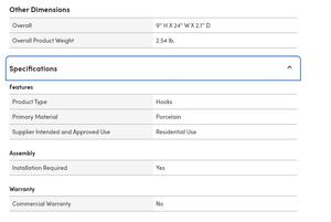 2025 recién llegado, exportaciones artesanales para el hogar, gancho de Metal montado en la pared, elegante café negro, diseño de lujo para Hotel, hogar, cocina Popular - Product Image 6