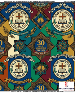 Custom African Wax Print Fabric Manufacturer Church Anniversary Convention Uniform Celebration Textile Supplier OEM ODM - Product Image 5